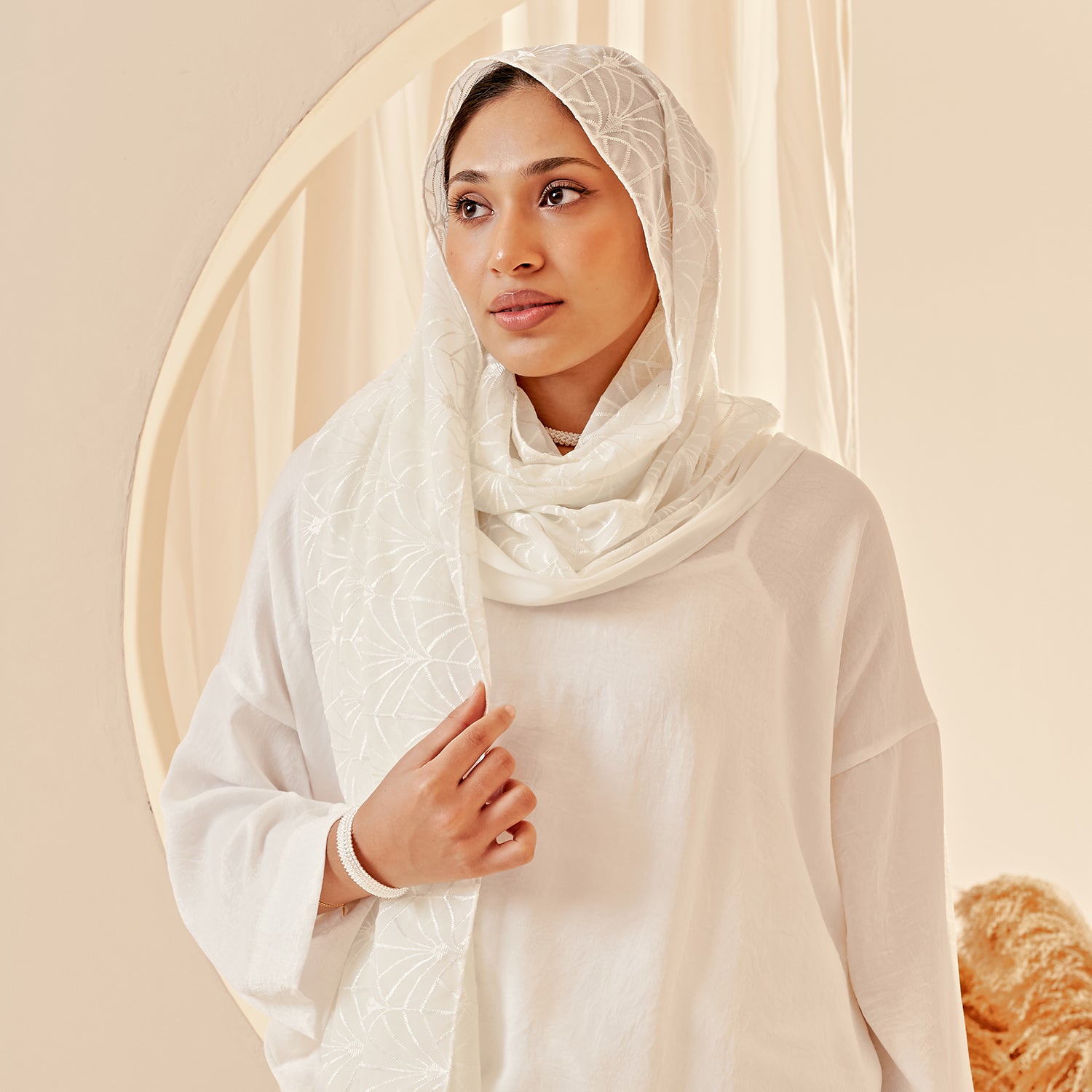 Kirana Shawl - Off White